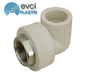 Кут під ключ Evci Plastik 40х1 1/4" РВ поліпропіленовий