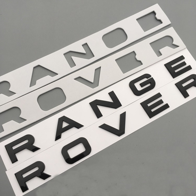 Емблема напис Range Rover чорний глянець