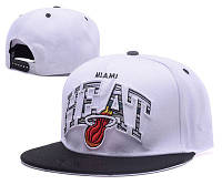 Біла кепка сніпбек Маямі Хіт Miami Heat NBA snapback