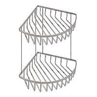 Полочка угловая двойная Trento SS304