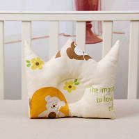 Подушка для новорожденного Бежевая с природой