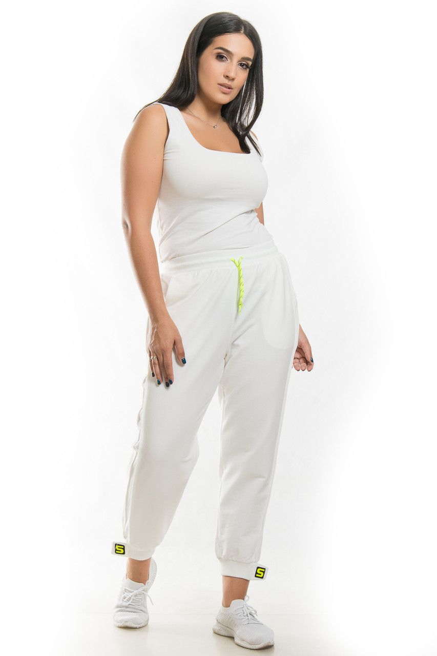 Літні джогери з неоновим оздобленням, фото 1