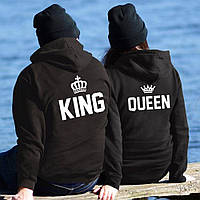 Парные худи. Теплые толстовки для влюбленных. King and Queen