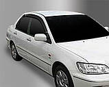 Дефлектори вікон (вітровики) Mitsubishi Lancer 9 2003-2007 (Autoclover D061), фото 5