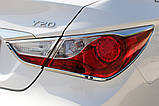 Хром накладки на стопи Hyundai Sonata YF 2009-2011 (Autoclover B631), фото 6
