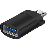 Адаптер OTG micro USB - USB. Переходник для соединения устройств microUSB OTG адаптер V87H