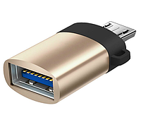 Адаптер OTG micro USB - USB. Переходник для соединения устройств microUSB OTG адаптер V87H