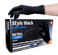 Перчатки нитриловые черные, Ampri Style Black, 100 шт / уп ( размер - XL )