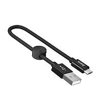 Дата кабель hoco X35 Premium micro USB 0.25m Black