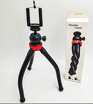 Гнучкий прогумований штатив восьминіг трипод для телефона або камери Octopus Tripod MZ305, фото 4