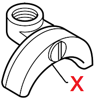 PROF359 Носик холдеру(на дві чашки), Faema