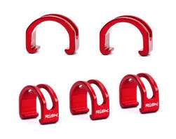 Кліпси Risk для кріплення сорочок і гідроліній до рами, червоні
