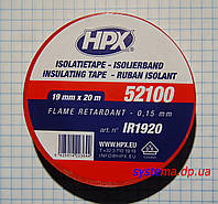 ІЗОЛЯЦІЙНА СТРІЧКА HPX 52100 ПВХ, вогнетривка, 19,0х0,15 мм, рулон 20 м, червона