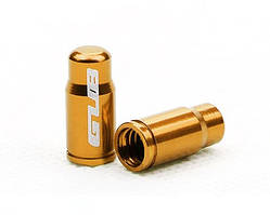 Ковпачки Gub на велосипедні ніпеля Presta, золоті