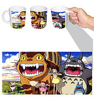 Чашка белая аниме Мой сосед Тоторо (z0086)