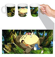 Чашка белая аниме Мой сосед Тоторо (z0093)