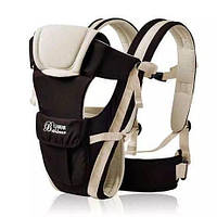 Дитячий кенгуру BABY CARRIER - 4в1: Эрго рюкзак, Хипсит, Слінг. Бежевий