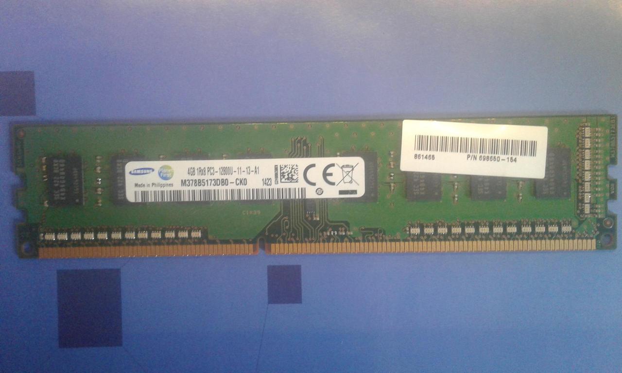 4GB DDR3 1600MHz Samsung PC3 12800U 1Rx8 RAM Оперативна пам'ять M378B5173DB0, фото 1