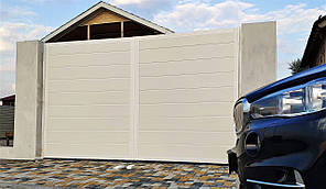 Вуличні ворота розпашні сендвіч-панель Doorhan ш3940 в2360