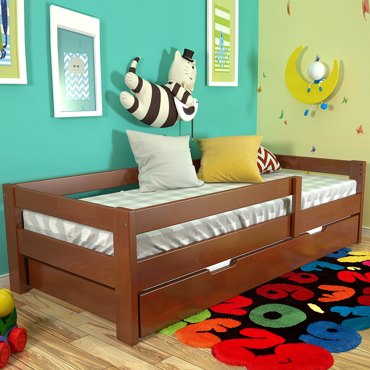 Ліжко дитяче дерев'яне Альф