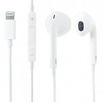 Наушники проводные с микрофоном Apple Earpods Lightning белые. С гарнитурой.