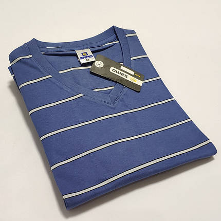 Розміри: М (48). Чоловіча футболка 100% бавовна, Samo Узбекистан - джинсова, фото 1