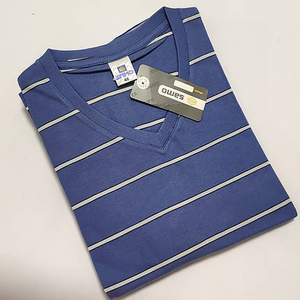 Розміри: М (48). Чоловіча футболка 100% бавовна, Samo Узбекистан - джинсова, фото 2