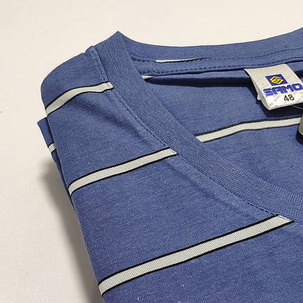 Розміри: М (48). Чоловіча футболка 100% бавовна, Samo Узбекистан - джинсова, фото 3