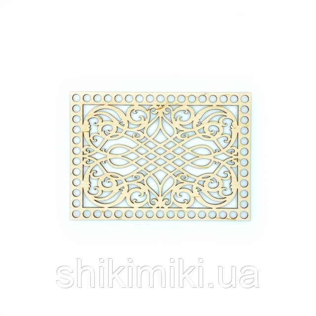 Денце з фанери прямокутне, ажурне -18 (15*21 см)
