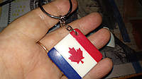 Сувенир брелок на ключи флаг КАНАДА Canada пластик односторонний