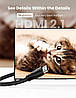 Кабель відео Ugreen HDMI 2.1 8K 3D 48Gbps HDR 3М Black (HD140), фото 3