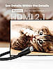 Кабель відео Ugreen HDMI 2.1 8K 3D 48Gbps HDR 3М Black (HD140), фото 2