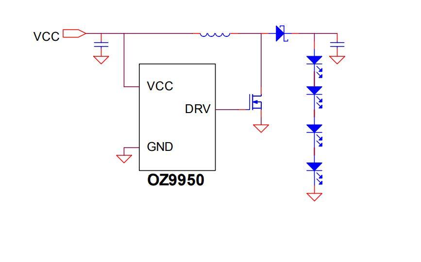 OZ9950GN, світлодіодний драйвер, SOP8, фото 1