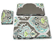 Постільна білизна Королева Ночі (Ранфорс) | Євро комплект | 50х70 | Орнамент на темному, фото 3