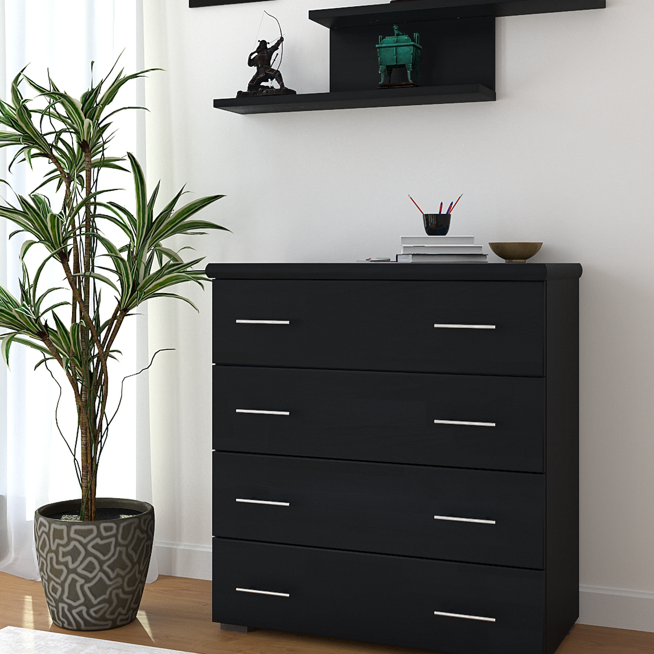 Комод дерев'яний Ексклюзив 4Ш, фото 1