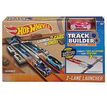 Подвійний пускач Hot Wheels Хот вілс Track Builder 2 Lane Launcher DJD68