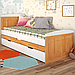 Ліжко дитяче дерев'яне Компакт з додатковим спальним місцем, фото 4