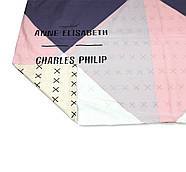 Постільна білизна Королева Ночі (Ранфорс) | Двоспальний комплект | 50х70 | Різнокольорові трикутники, фото 4