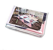 Постільна білизна Королева Ночі (Ранфорс) | Двоспальний комплект | 50х70 | Різнокольорові трикутники, фото 5