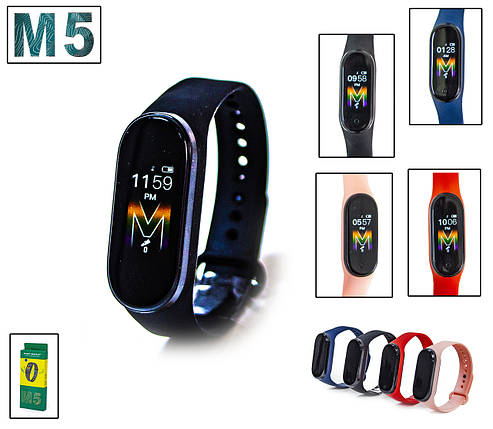 ФІТНЕС БРАСЛЕТ SMART BAND M5 ЧОРНИЙ, фото 2