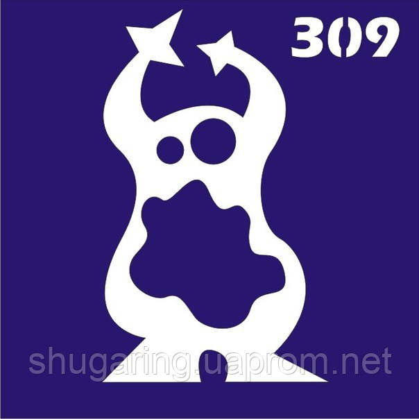 Трафарет для Біо Тату 6*6 309