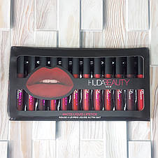 Набір матових помад Huda Beauty Набір помад на подарунок дівчині На день закоханих 14 лютого Св.Валентина, фото 2