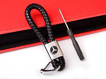 Брелок  Mercedes джгут з екошкіри