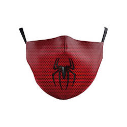 Защитная маска на лицо многократная Человек Паук Spider Man + антибактериальный фильтр мельтблаун
