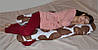 U-подібна подушка для вагітних Малюкастик Собачки сіра, фото 3