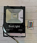 Вуличний кольоровий прожектор 50 Вт RGB, з пультом Sunlight, фото 9