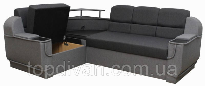 Угловой диван "Меркурий" (Заказ) (угол взаимозаменяемый) Габариты: 2,60 х 1,90 Спальное место: 2,05 х 1,35 - фото 2 - id-p1249620301