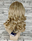 Перука середньої довжини для жінок блонд 421-H16-613, фото 4