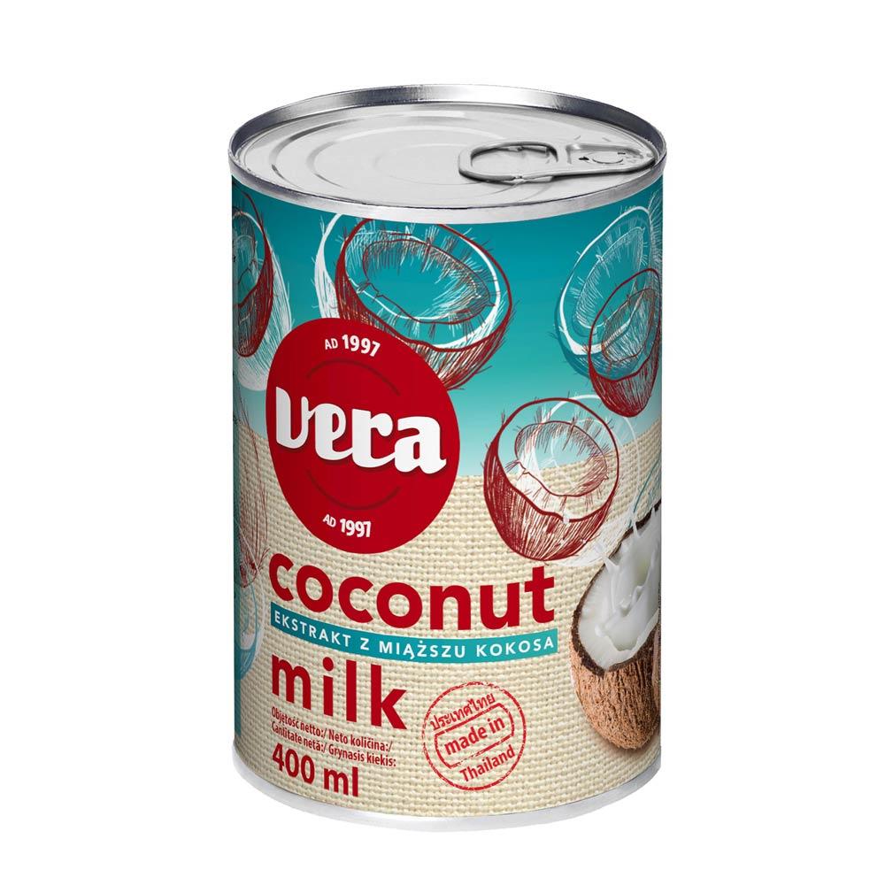 Кокосове молоко Vera Coconut milk 400мл Польща (опт 12шт)