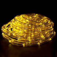 Гирлянда светодиодная, желтая, 10 метров, в силиконовой трубке (20)